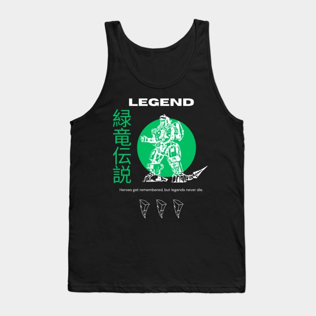 Legend of the Green Dragon Tank Top by projectwilson